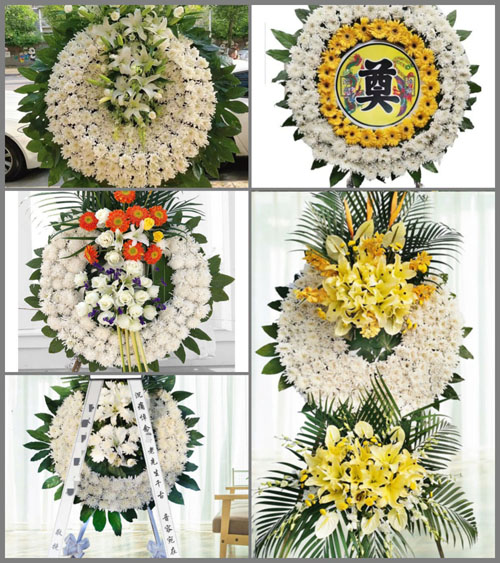 河南开封兰考县城关镇花圈速递